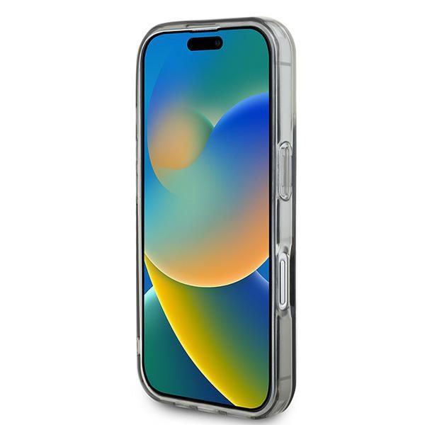 Guess case for iPhone 16 6,1" GUHMP16SHFWFCK IML Flowers Wreath black MagSafe