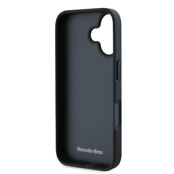 Mercedes case for iPhone 16 6,1" MEHCP16SARMBK Hardcase Leather Urban black