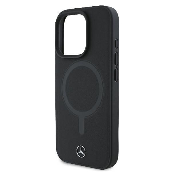 Mercedes case for iPhone 16 Pro Max 6,9" MEHMP16X23RCMK Hardcase Smooth Leather MagSafe black