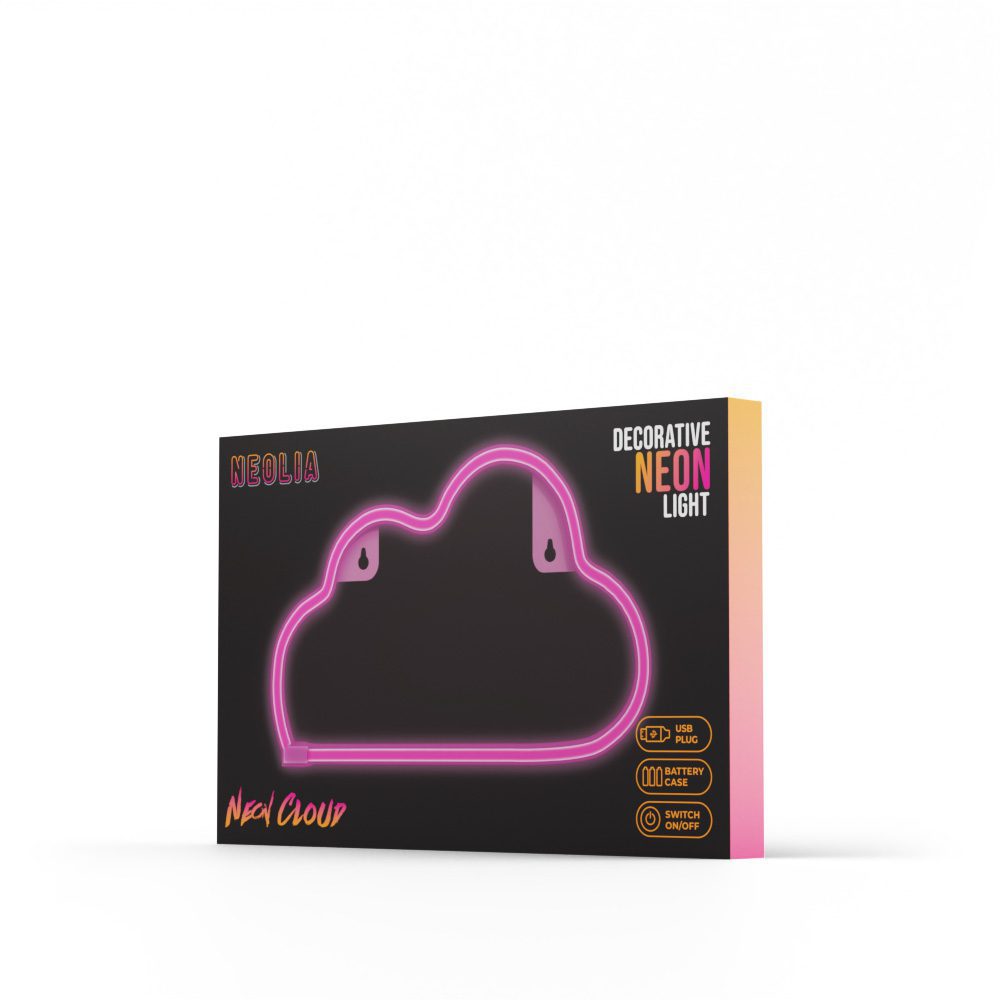 Neon LED Light CLOUD pink NNE25 Neolia