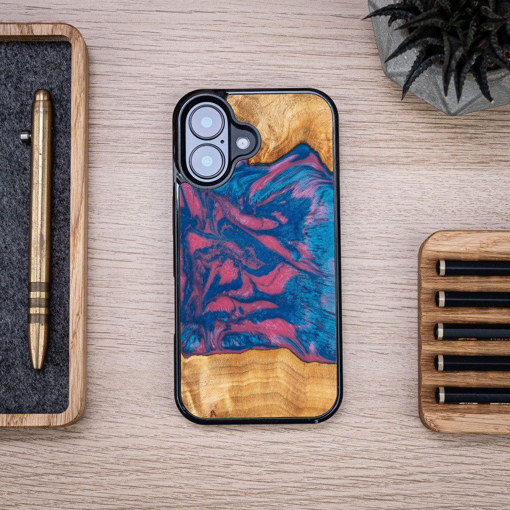 419221_oryg Bewood Unique case for iPhone 16 6,1" Neons Vegas