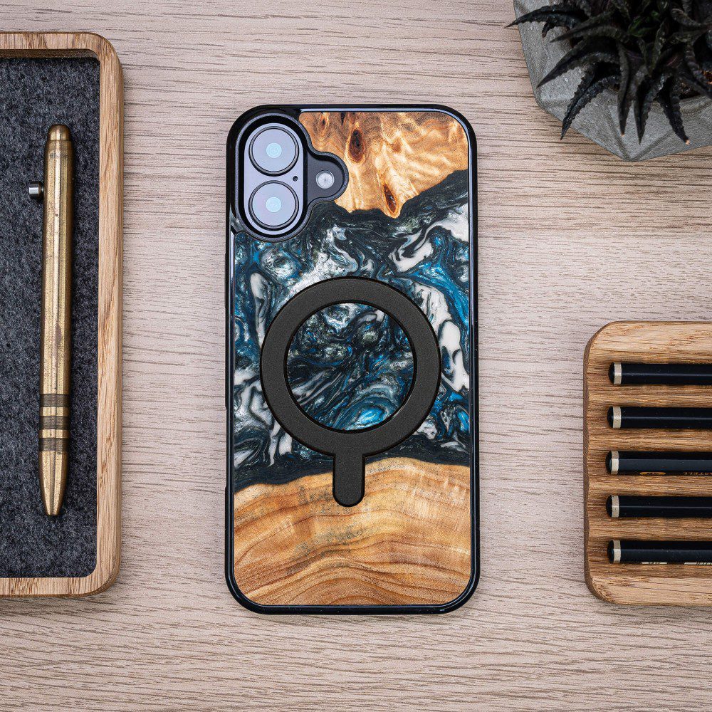 419352_oryg Bewood Unique case for iPhone 16 Plus Planets Earth with MagSafe