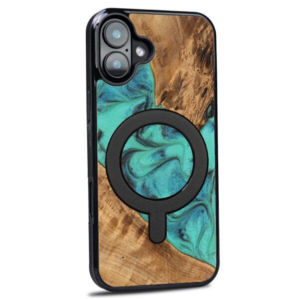 419385_oryg Bewood Unique case for iPhone 16 Plus 6,7" Turquoise with MagSafe
