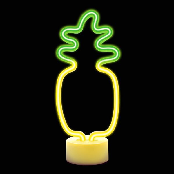 419686_oryg Neon LED on stand PINEAPPLE orange green USB-C FSC-12 Forever Light