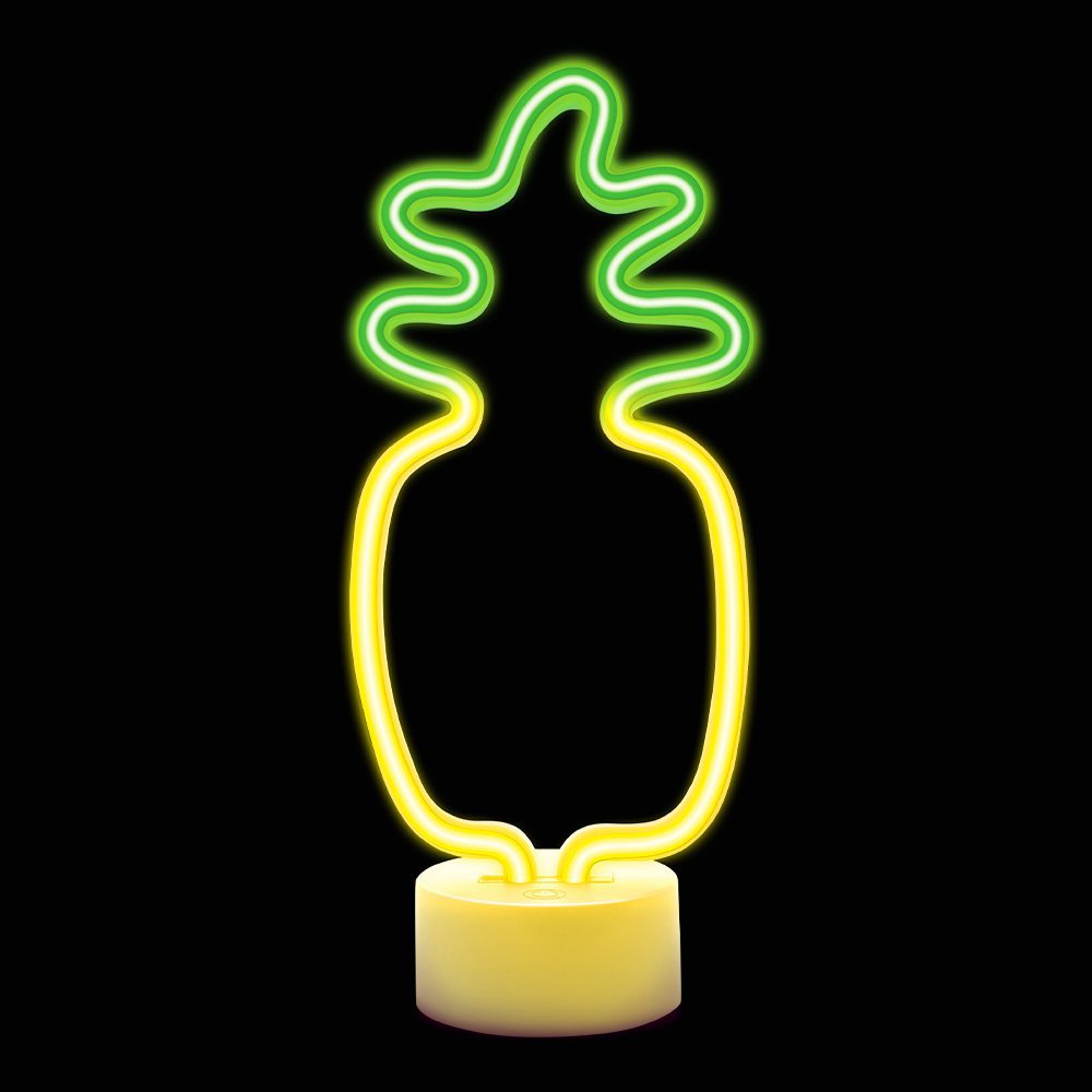 419686_oryg Neon LED on stand PINEAPPLE orange green USB-C FSC-12 Forever Light