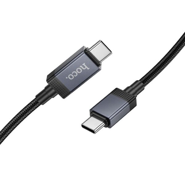 41a4c0dfbf0359cc6e622a012c05d0d5 Cable USB C to USB C Hoco 3A 60W with display 1 m X118 black