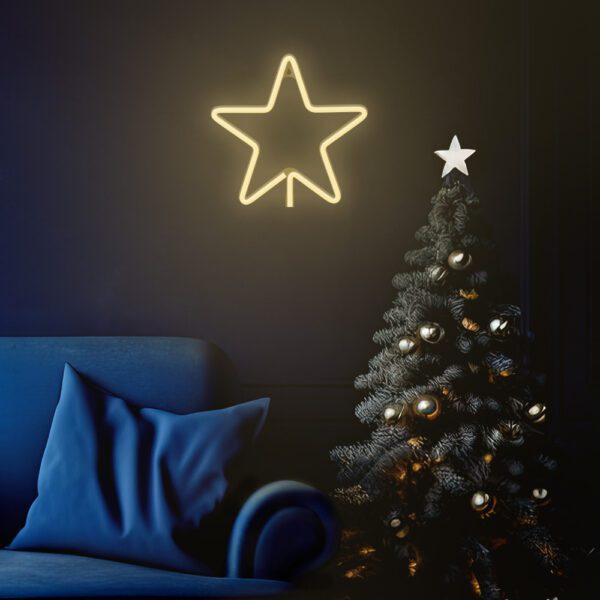 421333_oryg Neon LED CHRISTMAS PENTASTAR warm white FLNE22 Forever Light