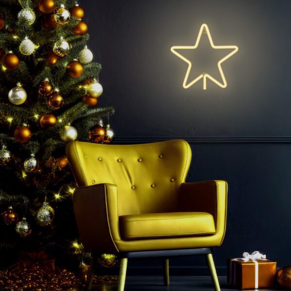 421334_oryg Neon LED CHRISTMAS PENTASTAR warm white FLNE22 Forever Light