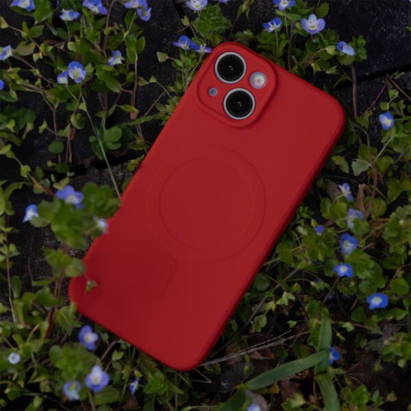 421461_oryg Simple Color Mag case for iPhone 14 6,1" red