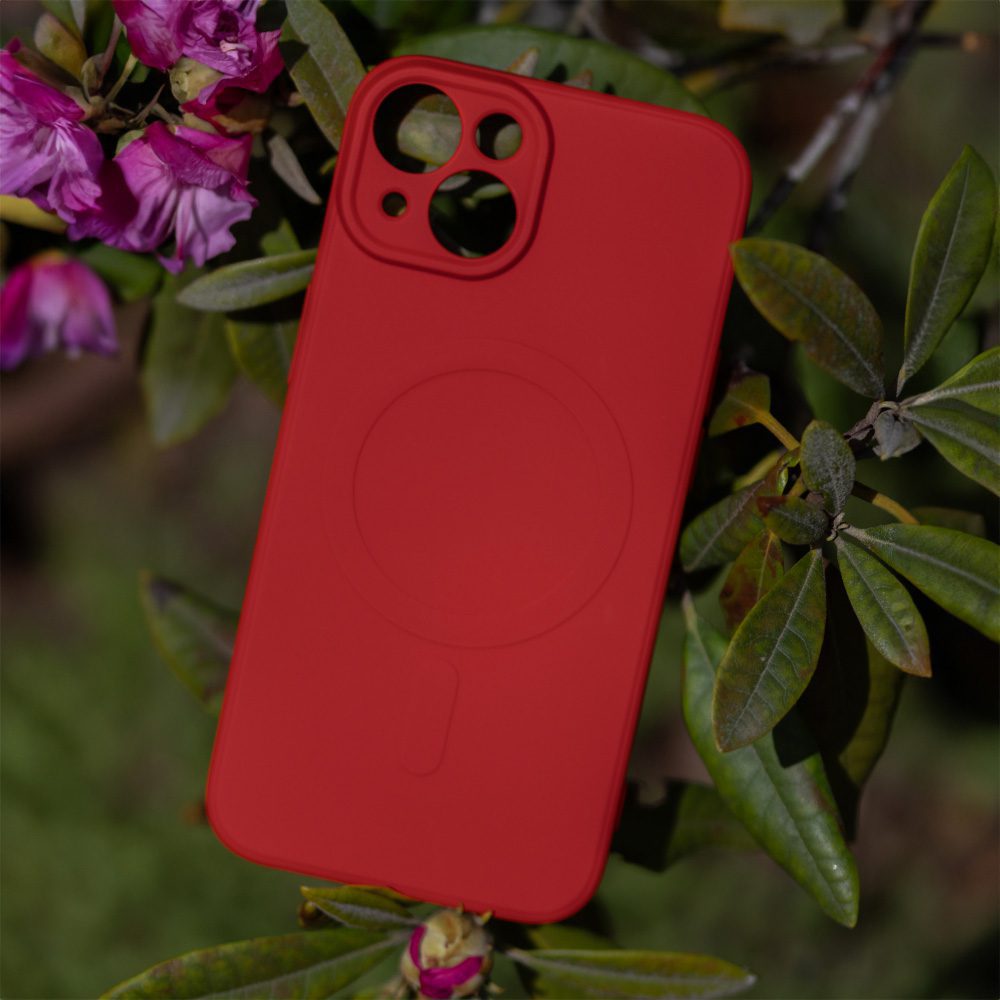 421462_oryg Simple Color Mag case for iPhone 14 6,1" red