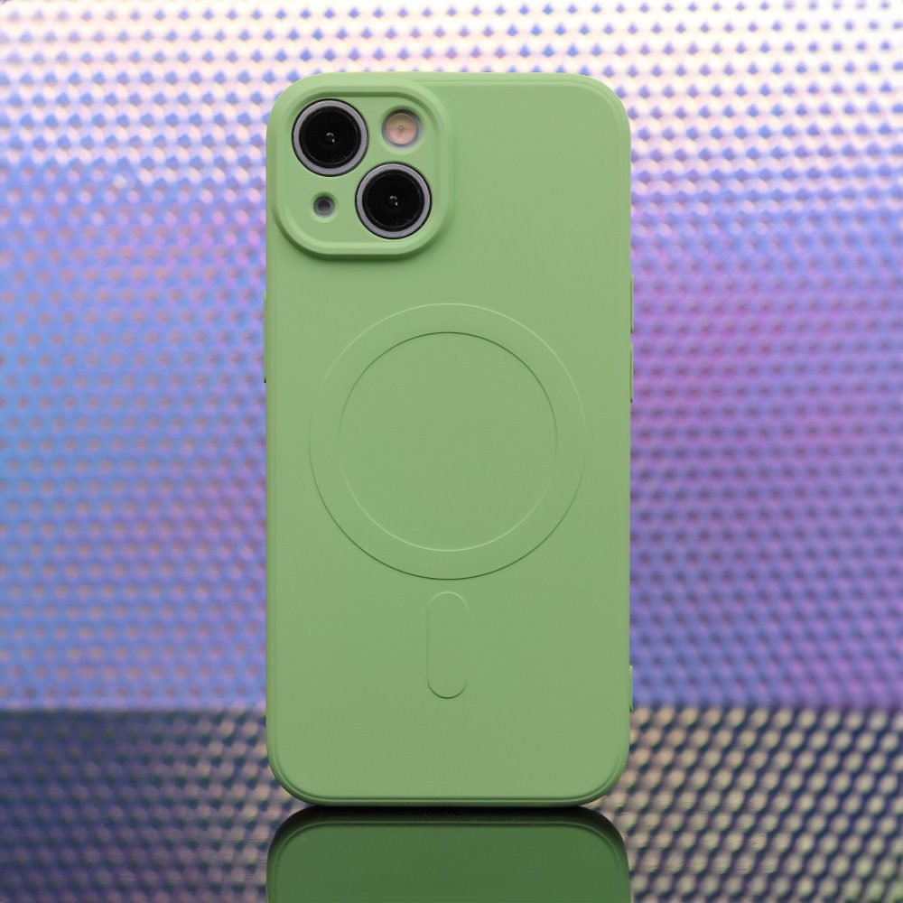 421477_oryg Simple Color Mag case for iPhone 12 6,1" light green