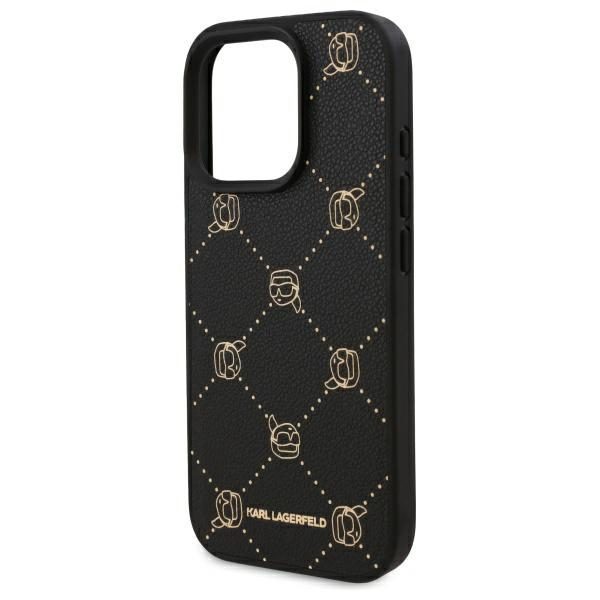 Karl Lagerfeld case for iPhone 16 Pro 6,3" KLHMP16LPGKHPHK black Hard Karl Head MagSafe
