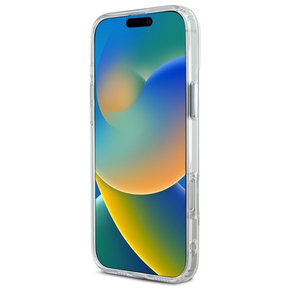 Karl Lagerfeld case for iPhone 16 Pro Max 6,9" KLHMP16XHLSCHH white Hard IML Metal Choupette Head MagSafe