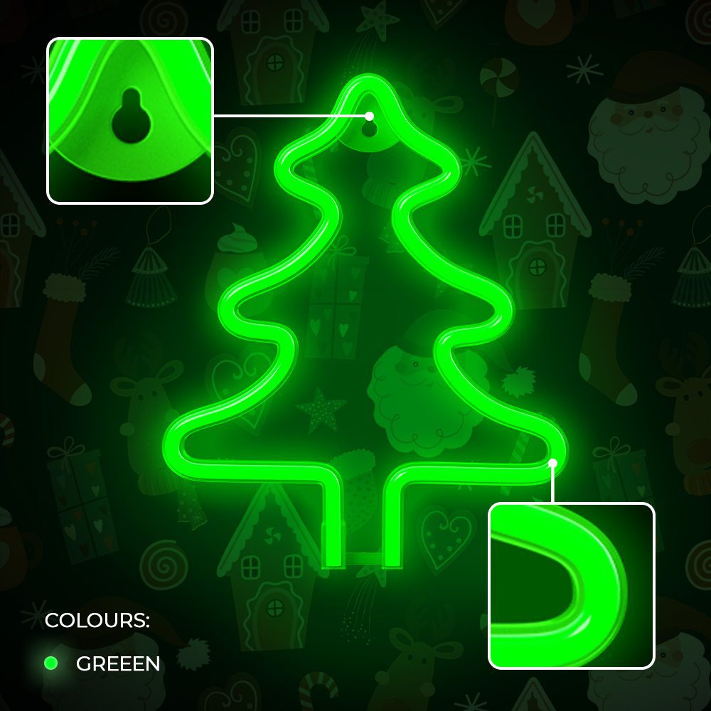 Neon LED CHRISTMAS TREE green FLNE16 Forever Light