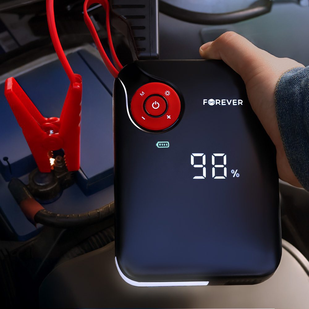 Forever jump starter 4in1 JS-400 26,64Wh black-blue