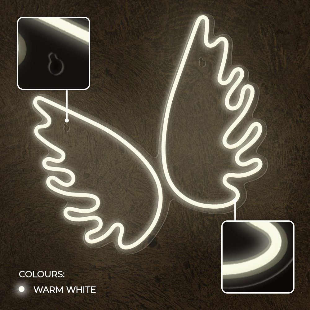 423664_oryg Neon PLEXI LED WINGS white FPNE09X Forever Light