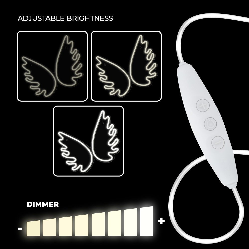 423665_oryg Neon PLEXI LED WINGS white FPNE09X Forever Light