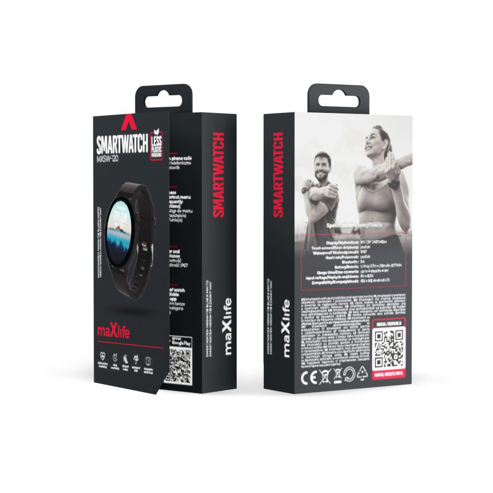 Maxlife smartwatch MXSW-120 black matte