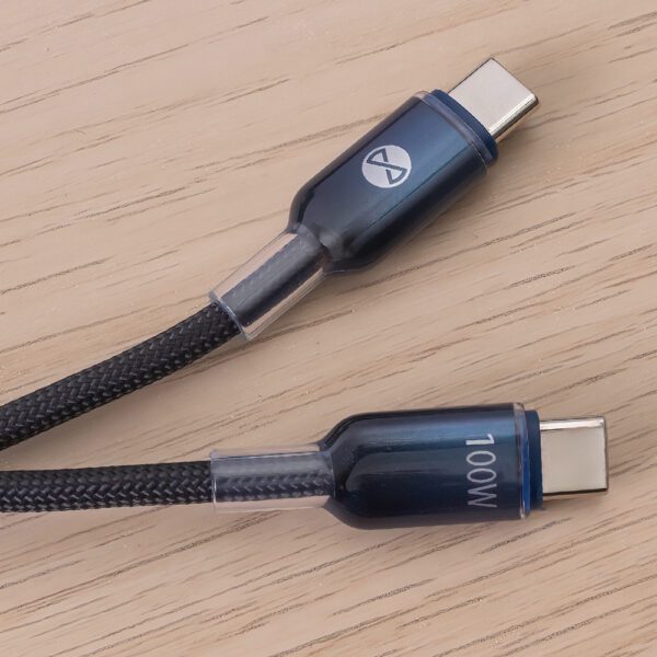 424051_oryg Forever Ombre cable USB-C - USB-C 1,0 m 100W black