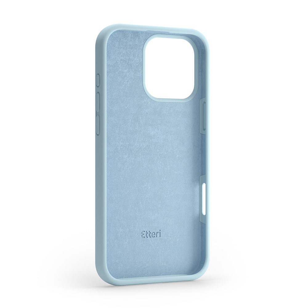 Etteri Silicone case for iPhone 16 Pro 6,3" light blue