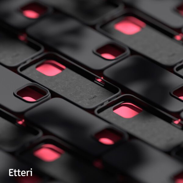 Etteri Silicone case for iPhone 16 Pro 6,3" black