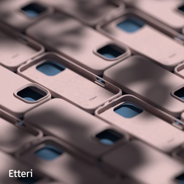 Etteri Silicone case for iPhone 16 Pro 6,3" light pink