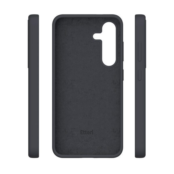 Etteri Silicone Mag case for Samsung Galaxy S25 Edge black