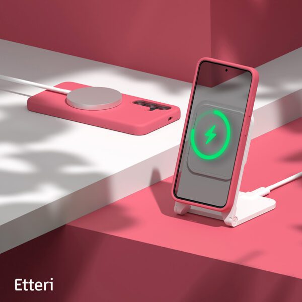 Etteri Silicone case for Samsung Galaxy S24 Plus raspberry