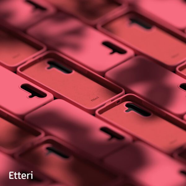 Etteri Silicone case for Samsung Galaxy S24 Plus raspberry