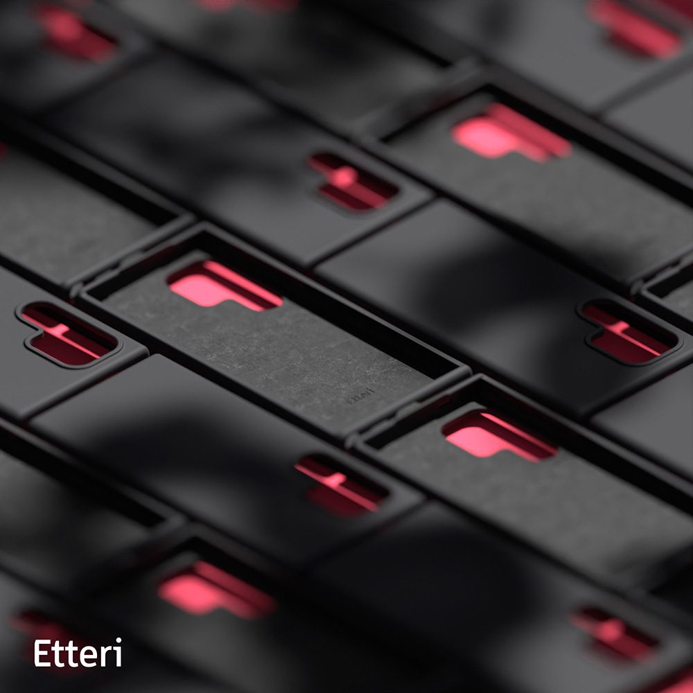 Etteri Silicone case for Samsung Galaxy S25 Ultra black