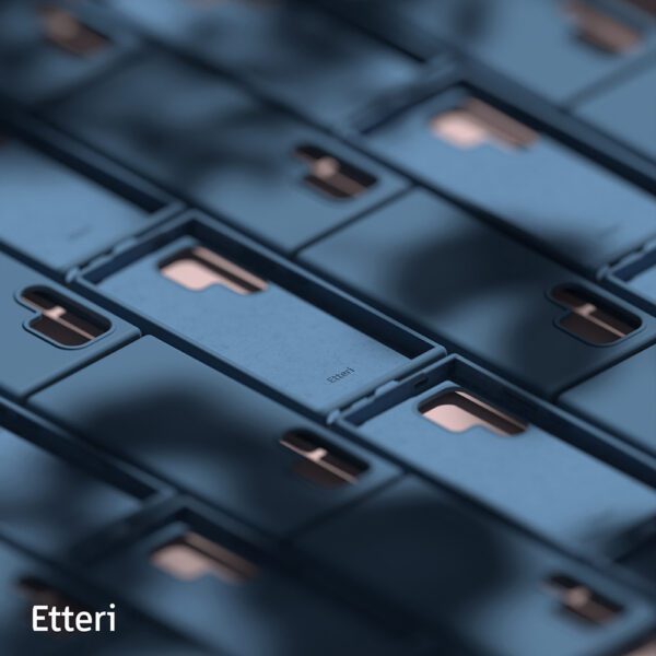 Etteri Silicone case for Samsung Galaxy S25 Ultra dark blue