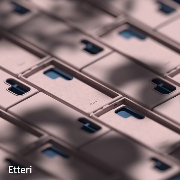 Etteri Silicone case for Samsung Galaxy S25 Ultra light pink