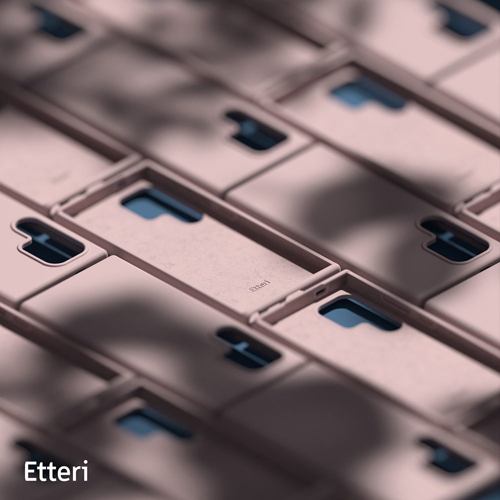 Etteri Silicone case for Samsung Galaxy S25 Ultra light pink