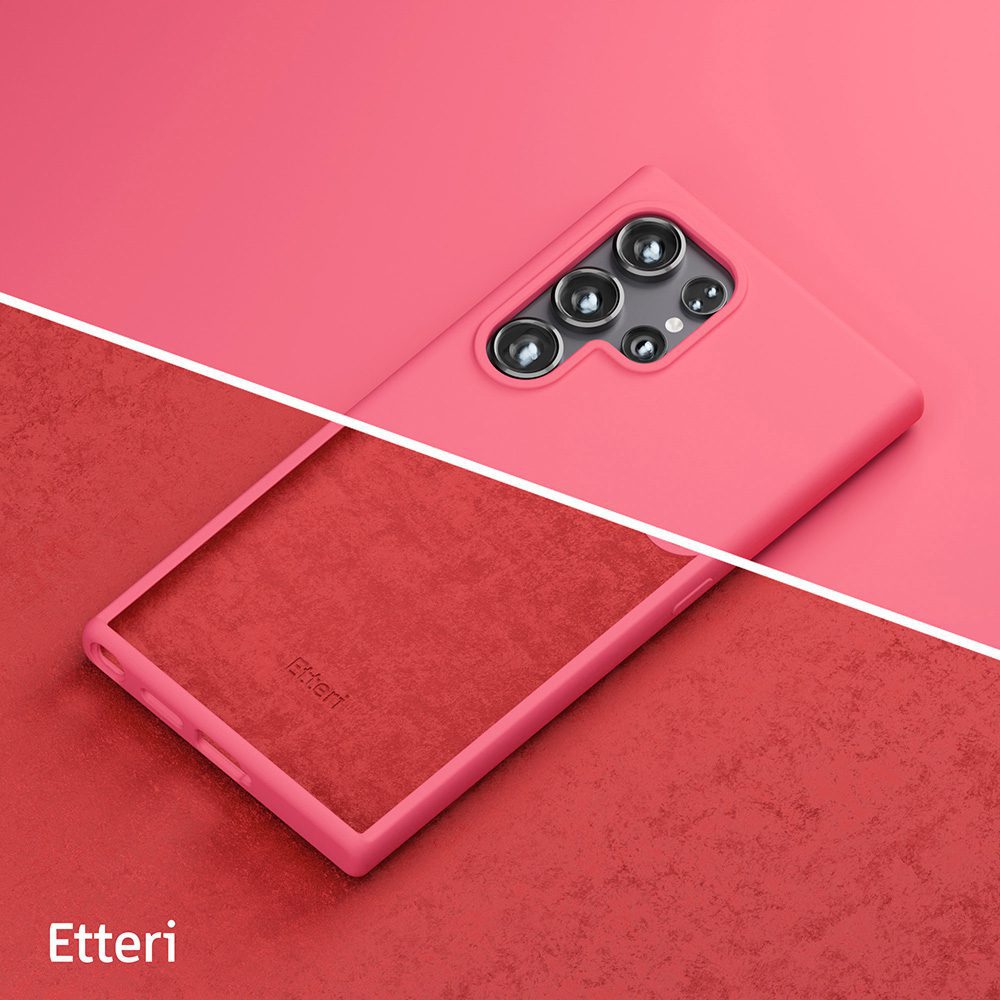 424833_oryg Etteri Silicone case for Samsung Galaxy S25 Ultra raspberry