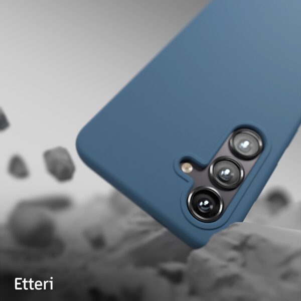 Etteri Silicone case for Samsung Galaxy S25 Plus dark blue