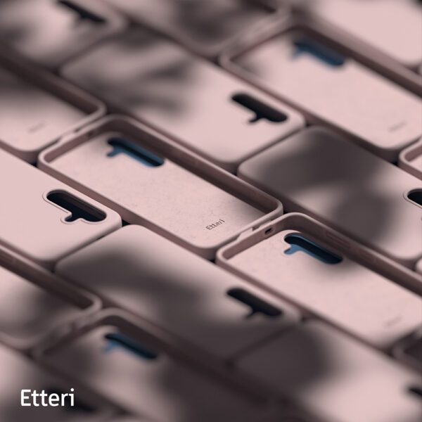 Etteri Silicone Mag case for Samsung Galaxy S25 Edge light pink