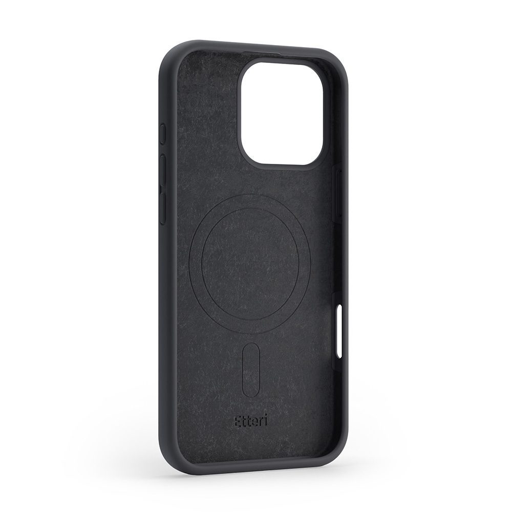 Etteri Silicone Mag case for iPhone 16 Pro 6,3" black