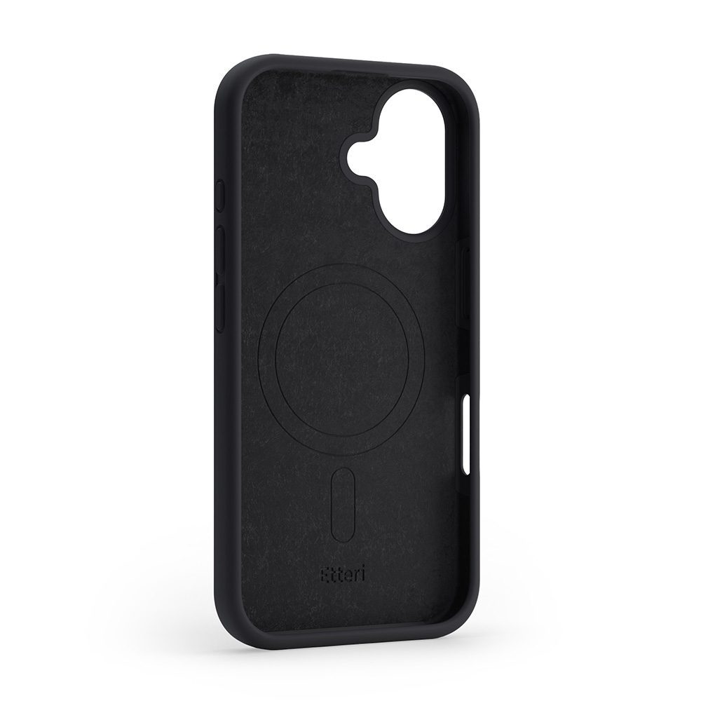 Etteri Silicone Mag case for iPhone 16 6,1" black