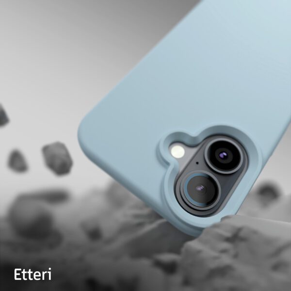 Etteri Silicone Mag case for iPhone 16 Plus 6,7" light blue