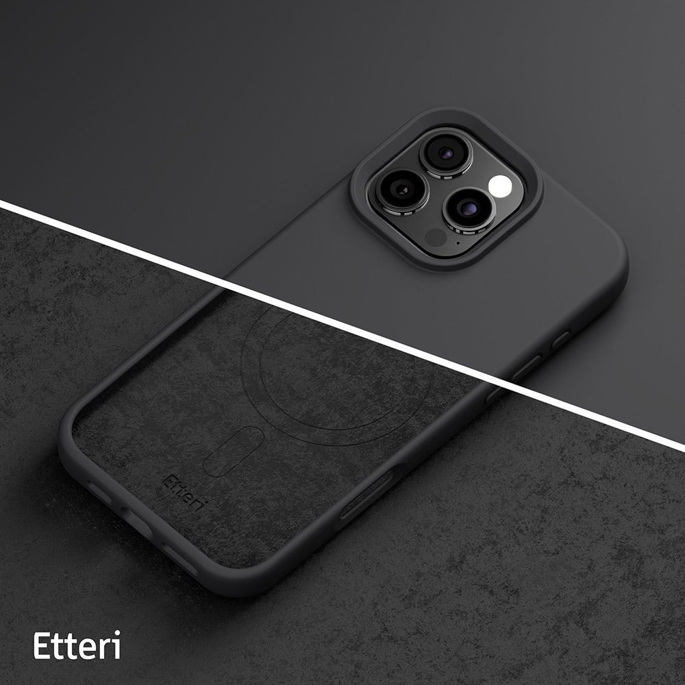 Etteri Silicone Mag case for iPhone 16 Pro Max 6,9" black