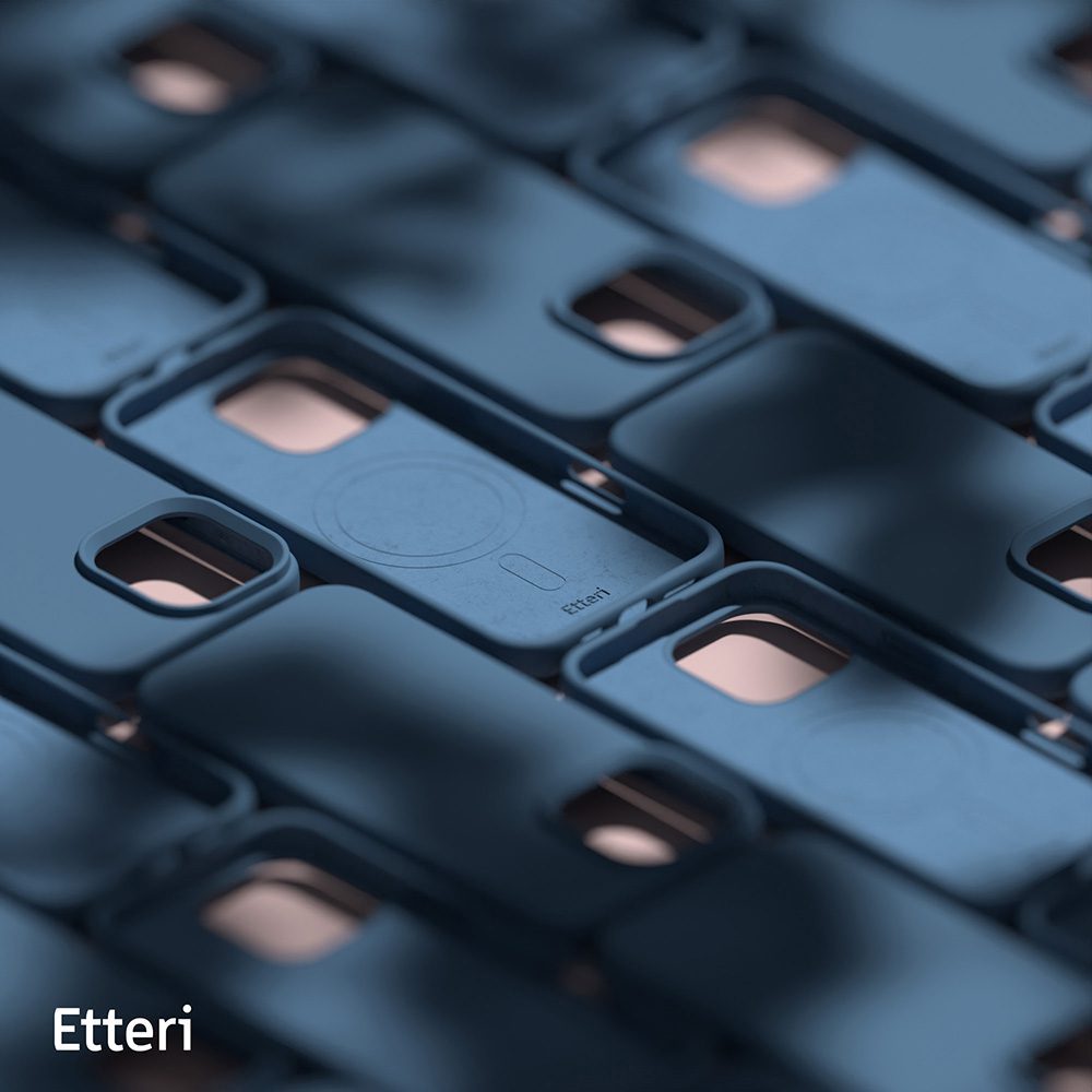 Etteri Silicone Mag case for iPhone 16 Pro Max 6,9" dark blue