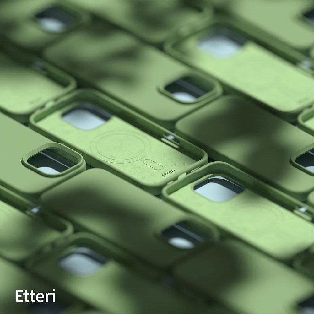 Etteri Silicone Mag case for iPhone 16 Pro Max 6,9" light green