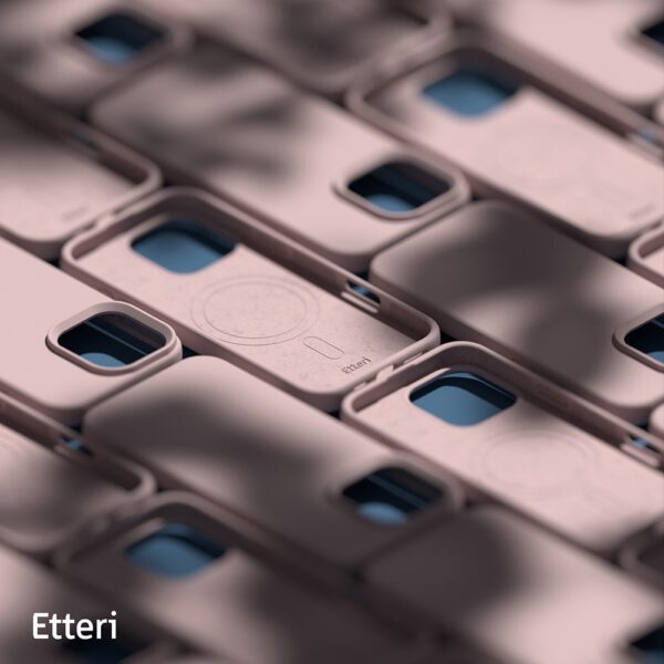 Etteri Silicone Mag case for iPhone 17 Air light pink