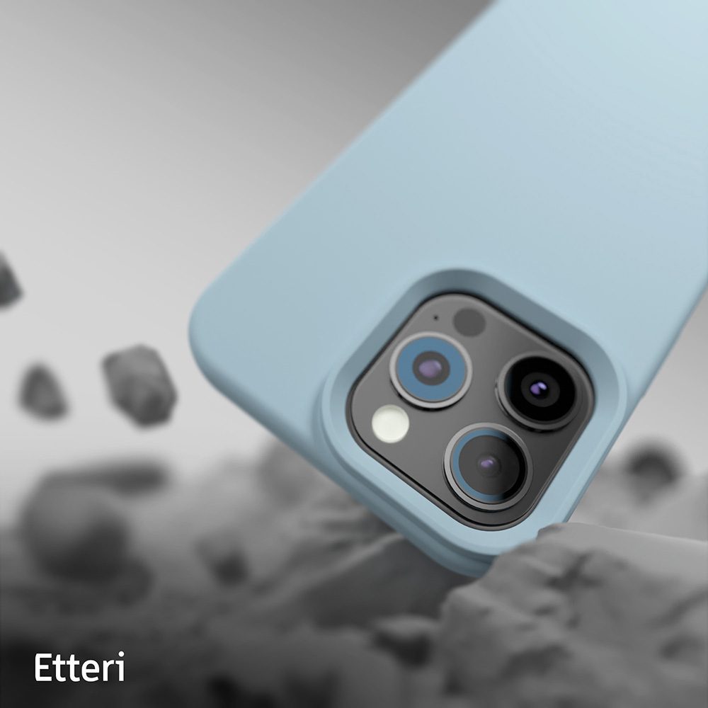 Etteri Silicone Mag case for iPhone 16 Pro 6,3" light blue
