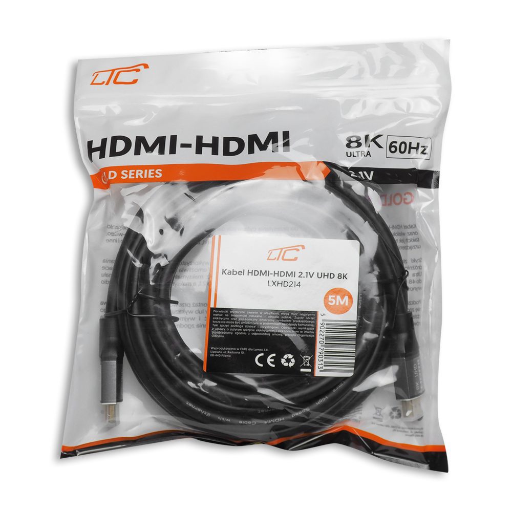 425392_oryg HDMI-HDMI cable (v2.1 | 8K | 5 m) black