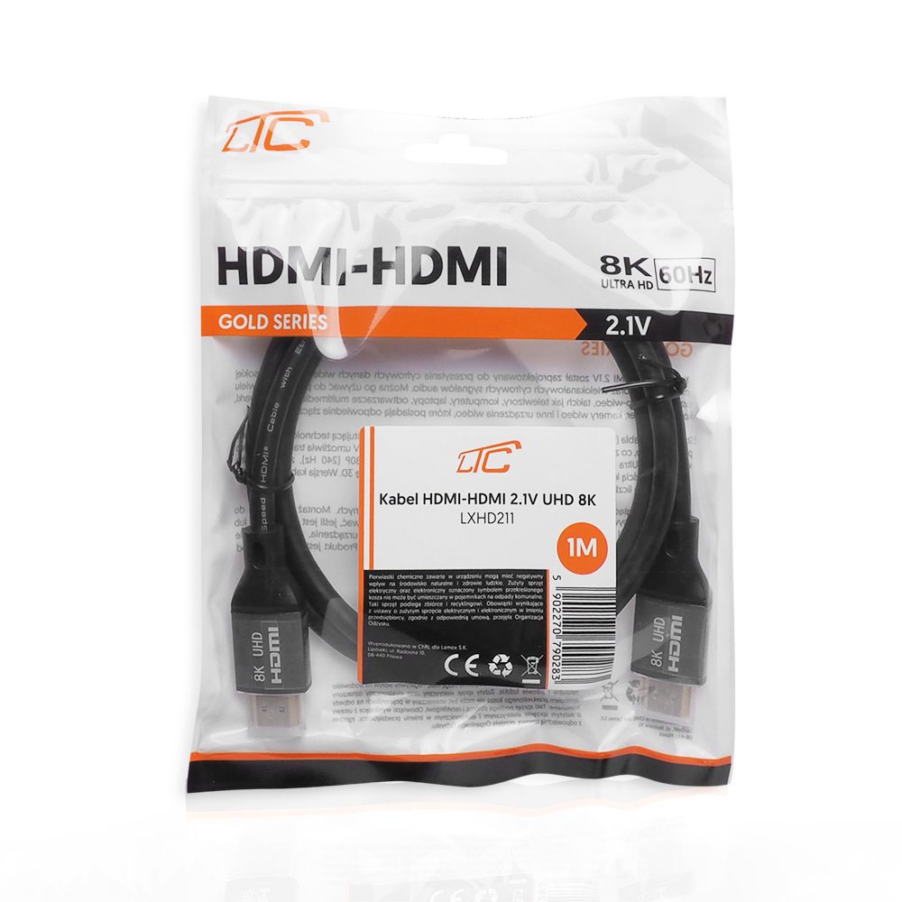 426608_oryg HDMI-HDMI cable (v2.1 | 8K | 1 m) black