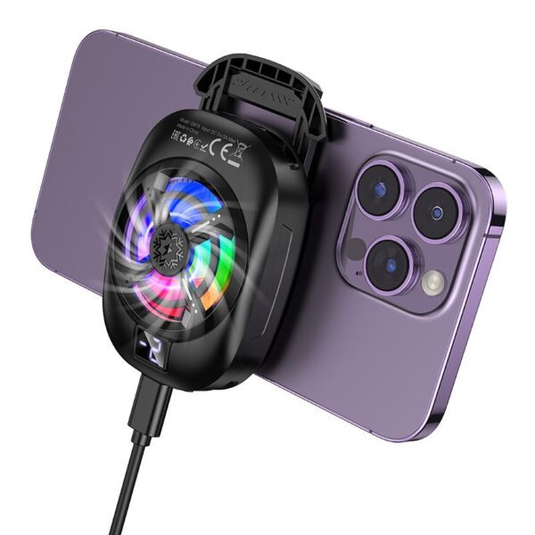 Mobile phone fan cooler Hoco GM76 black