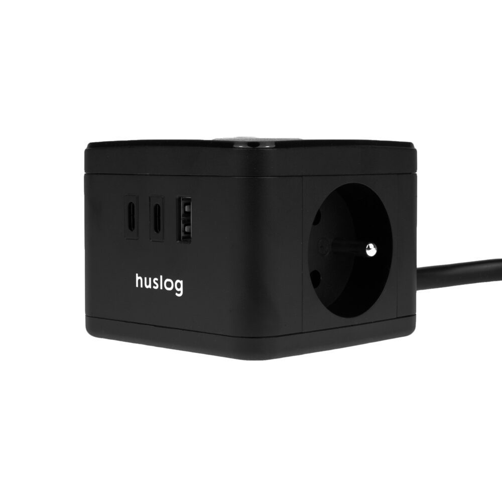 Huslog Cube Extension Cord with LED