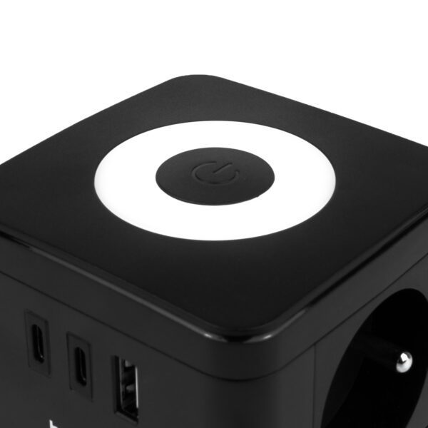 Huslog Cube Extension Cord with LED