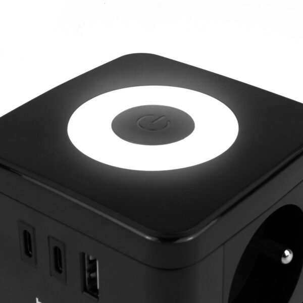 Huslog Cube Extension Cord with LED